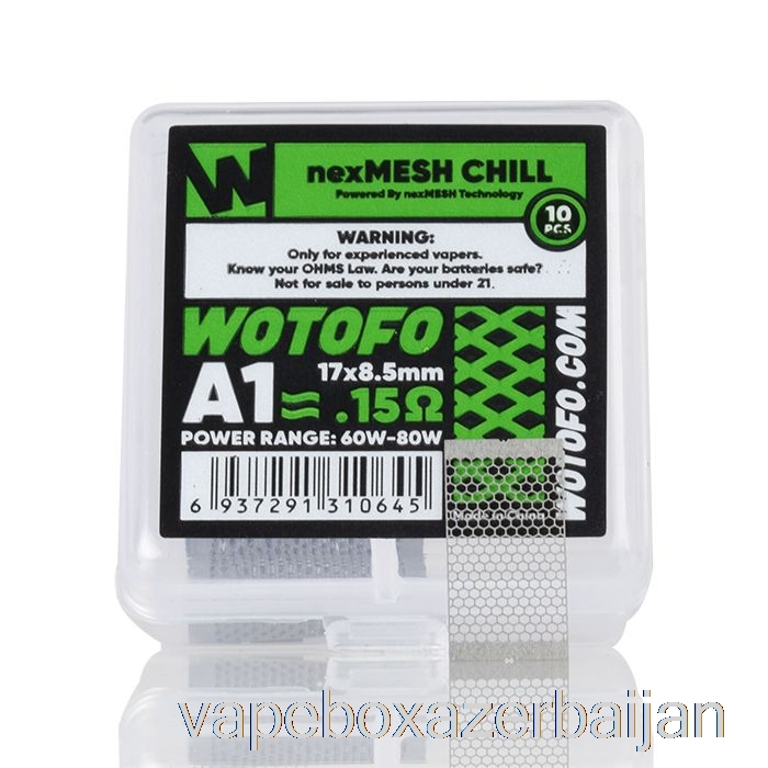 Vape Azerbaijan Wotofo nexMESH Mesh Replacement Coils 0.15ohm nexMESH Chill A1